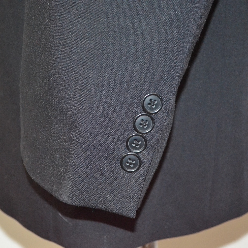 Calvin Klein 42R Sport Coat Blazer Suit Jacket Bla - Picture 4 of 8